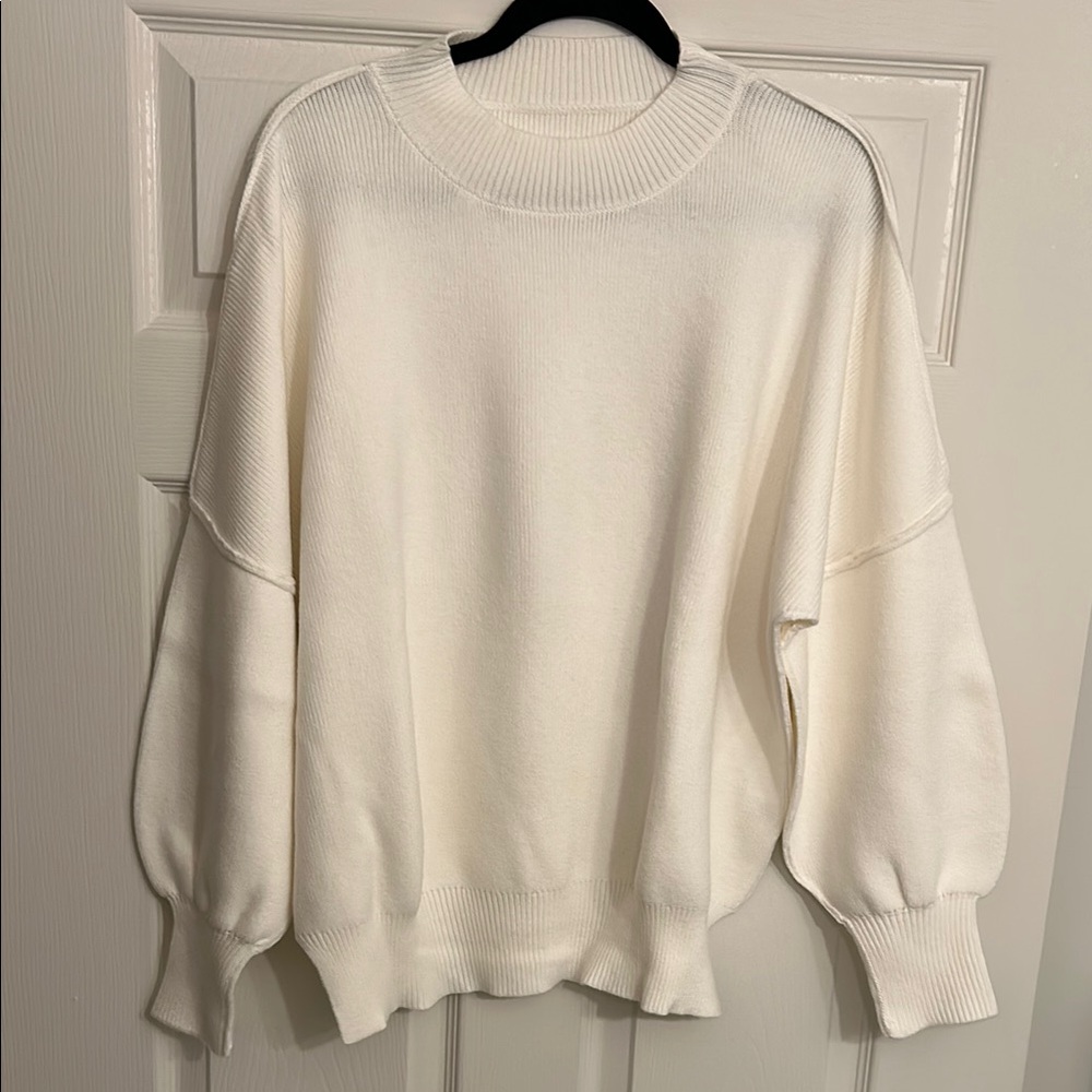 NWOT Elegant White Women's Sweater